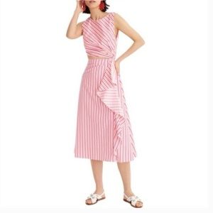 J.Crew Collection Samara Stripe Midi Dress Size 4